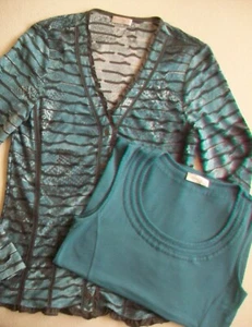BONITA Twinset Gr. S petrol - Bild 1 von 8