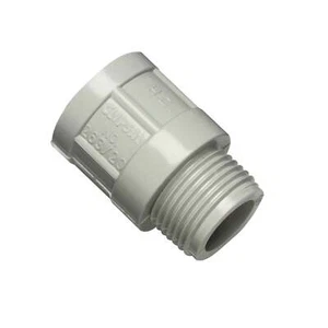 Adaptador Conducto Clipsal PVC 25mm Liso a Tornillado Macho Gris 263/25 - Imagen 1 de 6