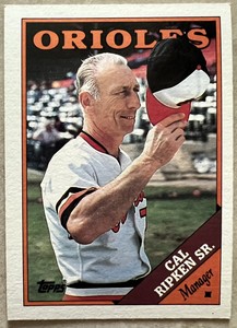 CAL RIPKEN SR. Manager #444 TOPPS 1988 Orioles