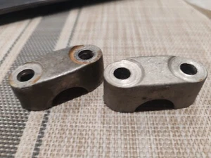 MZ TS ES HANDLEBAR HOLDERS X2 OLD DDR USED CONDITION Andy MZ Parts - Picture 1 of 2