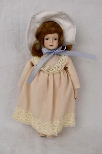 Vintage Gift World Of Gorham Collectors Ceramic Doll Ornament “Blue Bonnet” - Picture 1 of 9