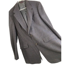 Hart Schaffner Marx for Nordstrom Mens Plaid Wool Blazer 44XL VTG EUC - Picture 1 of 15
