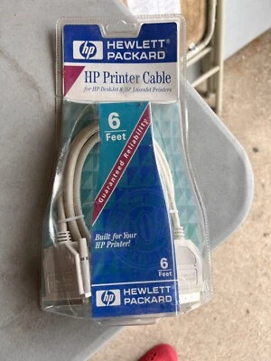 HP 6 Feet IEEE 1284 36-Pin CENTRONICS to 25-Pin Parallel Printer Computer Cable - Image 1 of 4