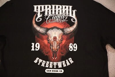 Tribal Gear Vintage Streetwear Hombre Camiseta Talla Mediana Manga Larga y2k Años 90 Foto 1 de 4