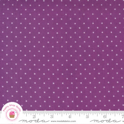 Tela de edredón Moda TWINKLE 24106 45 estrellas ciruela púrpura tonal abril ROSENTHAL Foto 1 de 4