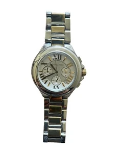 Michael Kors MK5653 Wrist Watch Women great condition w tags & box silver gold - Picture 1 of 7