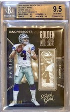 Dak Prescott 2016 Black Gold Golden Arms White Gold Rookie POP 1 BGS 9.5