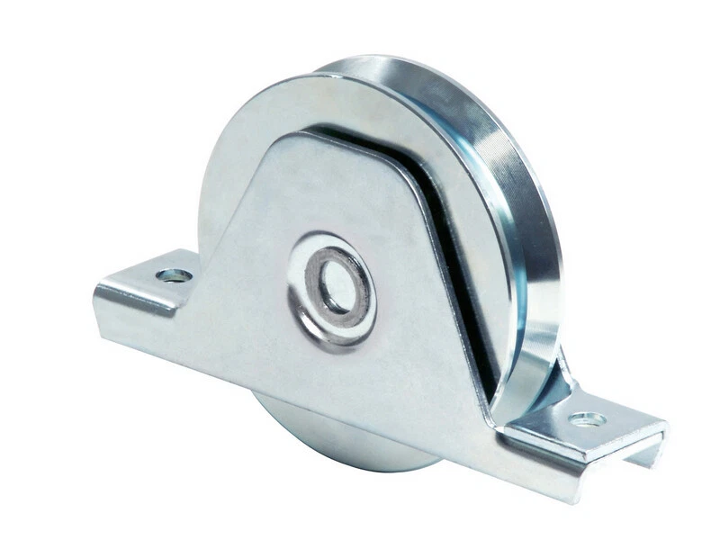 RUOTA PER CANCELLO SCORREVOLE CON SUPPORTO GOLA "Y" CON CUSCINETTO VARIE MISURE - Immagine 1 di 1