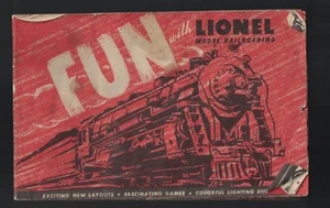 Fun With Lionel Model Railroading Booklet Layouts Games 1947 - Picture 1 of 1