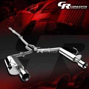 4" DUAL ROLLED MUFFLER TIP CATBACK EXHAUST SYSTEM FOR 04-08 NISSAN MAXIMA V6 A34 - Picture 1 of 5