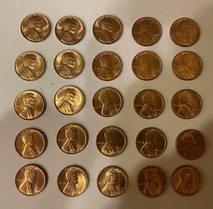 1940 BU HALF ROLL LINCOLN WHEAT CENTS - GEM - Picture 1 of 10