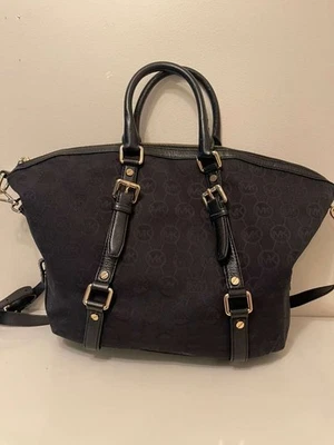 Cartera grande Michael Kors BEDFORD MK monograma jacquard nueva con etiquetas Foto 1 de 4