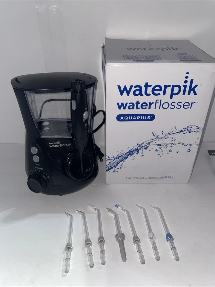 Waterpik Aquarius Water Flosser Profesional WP-662CD Color Negro ¡¡SIN SELLO!! Leer Foto 1 de 1