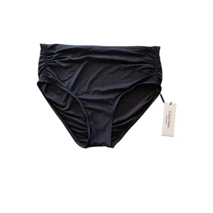 Calvin Klein Women's Black Convertible Ruched Bikini Bottoms Size M NWT $58 - Picture 1 of 5