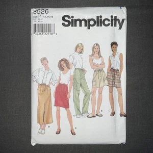 Pantalones cortos falda Simplicity 8526 para mujer 12 14 16 nuevos FF sin cortar - Imagen 1 de 4