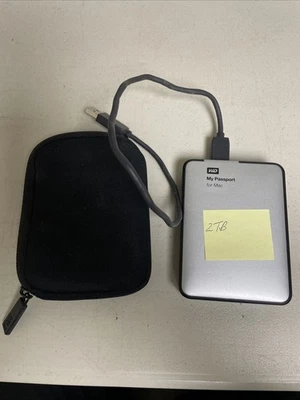Western Digital My Passport For Mac WDBZYL0020BSL-05 2TB External HD With Cable - Image 1 of 4