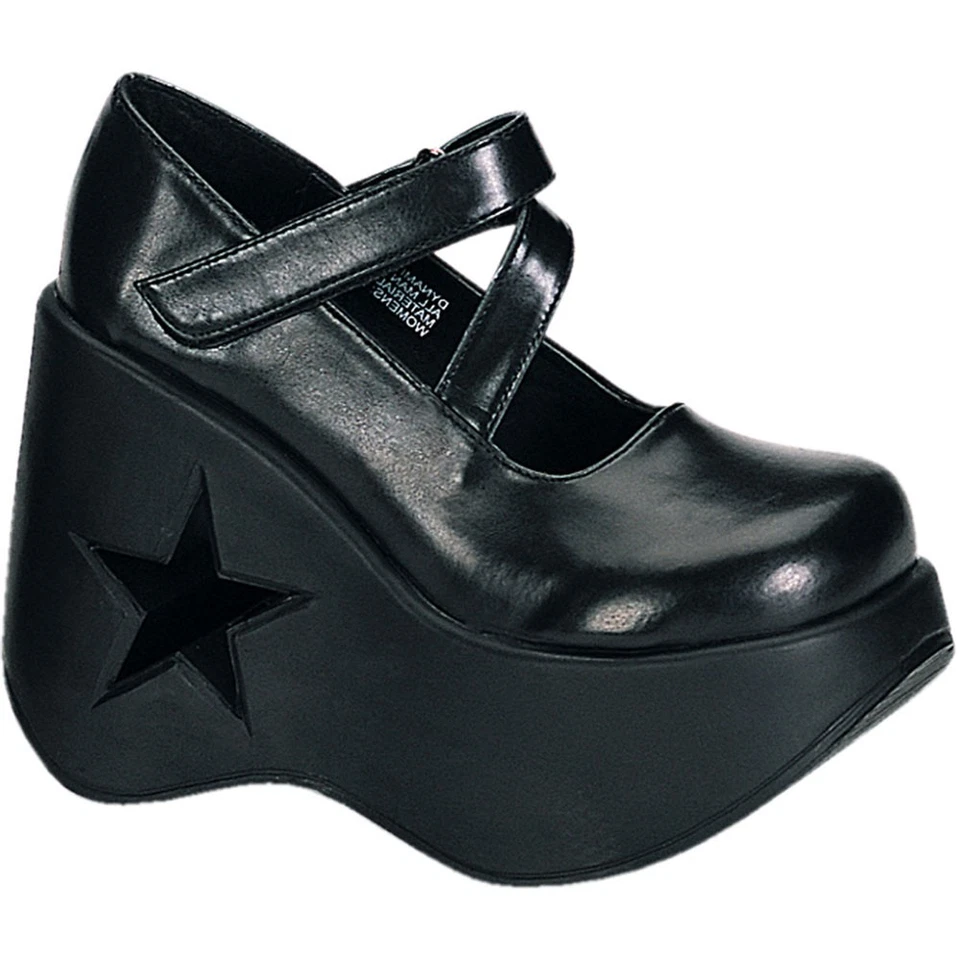 Pleaser Demonia Goth Punk Platform Mary Jane High Heels Adult Women Dynamite/03 - Image 1 of 1