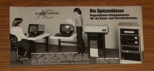 Rzadka reklama ALLGEIER COMPUTER Najwyższej klasy komputer z płytami magnetycznymi 1982 - Zdjęcie 1 z 1