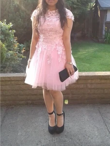 Tulle Prom Dress Baby Pink Size 8/10 - Picture 1 of 8