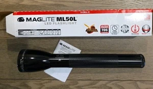 BLACK Maglite ML50L LED 3-Cell C Flashlight in Display Box, Black - Picture 1 of 4