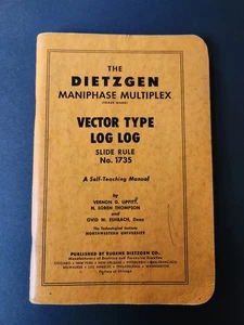 Slide Rule Manual No. 1735 Dietzgen Maniphase Multiplex 1946 - Picture 1 of 8