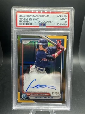 2024 Bowman Chrome Fraymi DeLeon True Gold Auto 38 /50 - Image 1 of 3