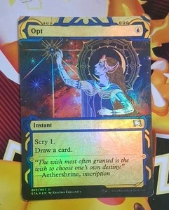 MTG Magic Strixhaven: School of Mages ETCHED FOIL Opt (NM/M) - Picture 1 of 2