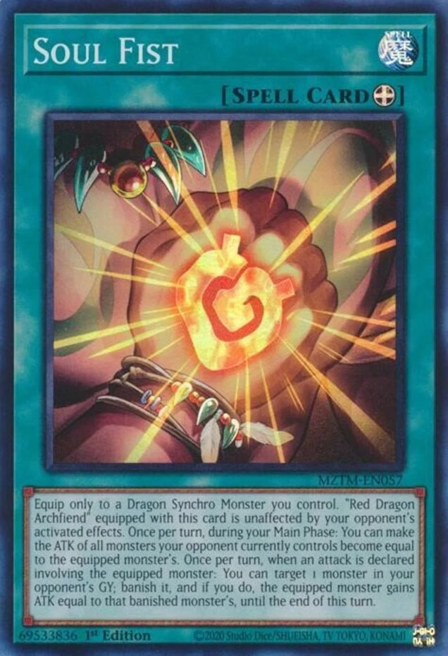 Soul Fist - MZTM-EN057 - Super Rare - 1st Edition Near Mint Yugioh! Card - Image 1 of 1
