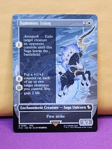 1x BORDERLESS Summon: Ixion, NM, FIC, Magic: the Gathering, MtG - Picture 1 of 6