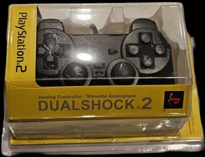 For PS2 PlayStation 2 Analog Wired Controller Dual Shock 2 Black Brand New Seald - Picture 1 of 9