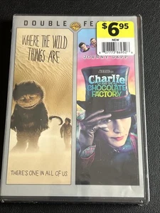 Wo die wilden Dinge sind & Charlie und die Schokoladenfabrik DVD NEU VERSIEGELT - Bild 1 von 2