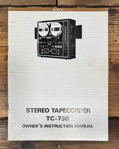Sony TC-730 Cassette Owners / User Manual *Original* - Picture 1 of 1