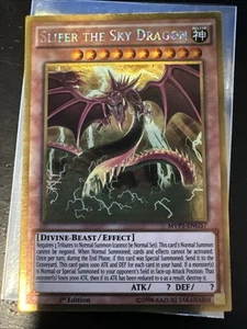 Gold Rare Slifer the Sky Dragon MVP1-ENG57 - 1st Edition NM -Yu-Gi-Oh! - Picture 1 of 4