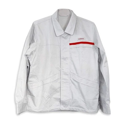 Authentic Retro JDM Japan Nissan Technician Mechanic Staff Jacket Gray - Image 1 of 4