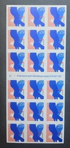 U.S. BOOKLET PANE OF 18 SCOTT#2598a 1994 29ct EAGLE MNH P#M111 - Picture 1 of 2