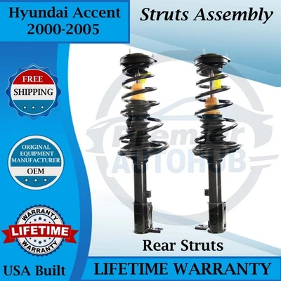 Puntales traseros Monroe OEM para Hyundai Accent 2000-2005 1,5 L 1,6 L garantía de por vida Foto 1 de 4