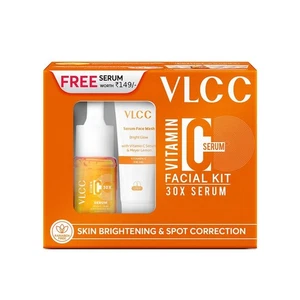 VLCC Vitamin C Serum Facial Kit for Skin Brightening, Fades Spots 100gm - Picture 1 of 4