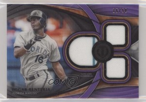 2018 Topps Tribute Tribute Triple Relics Purple /50 Edgar Renteria #TTR-ER