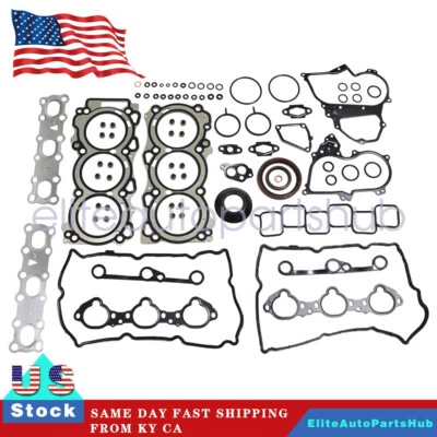 NUEVO Juego de juntas de culata para Nissan 370Z Infiniti EX37 G37 M37 Q40 Q50 Q60 14-19 3,7 L Foto 1 de 4