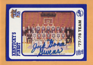 Jack Givens Kentucky Wildcats AUTO Signed 1988 Card #137 1978 NCAA Champs 9Q