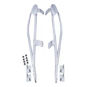 Chrome Saddlebag Protector Trim Rails Fit For Indian Roadmaster 2015-2024 - Picture 1 of 13
