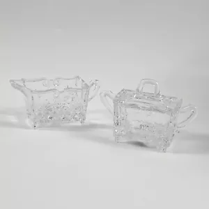 Vintage Shannon Crystal Designs Of Ireland Handarbeit Sahne & Zuckerdose mit Deckel - Bild 1 von 16
