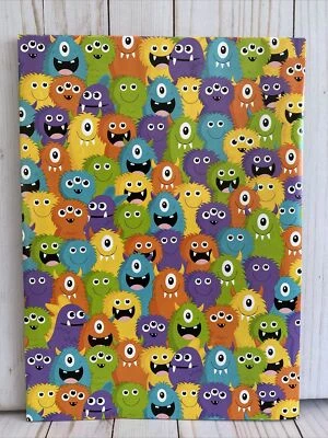 Little Happy Monsters Wrapping Paper Gift Wrap 48 In (4 Feet) x 30 In Halloween - Image 1 of 3