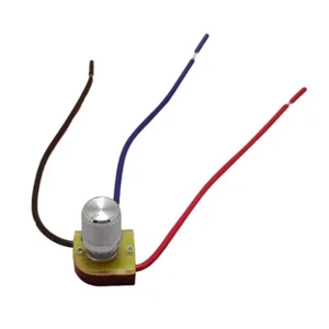 2 Circuit 3-Way Universal Lamp Dimmer Switch with Rotary Knob Brass Finish - Picture 1 of 8
