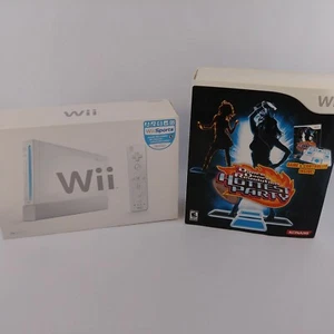 NINTENDO Wii Sports Edition White + Dance Dance Revolution HParty Lot BOXES! - Picture 1 of 11