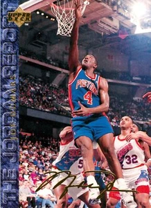 ✺Nuevo✺ 1994 DETROIT PISTONES NBA Card JOE DUMARS Upper Deck Michael Jordan... - Imagen 1 de 3