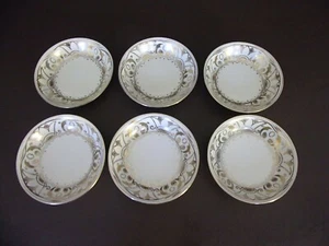 Antique Nippon Set of 6 Berry Bowls Gold Design - Picture 1 of 6