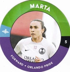 2023 NWSL Parkside Vol 2 Die-Cut Disc Ball BOX TOPPER #5 MARTA - Picture 1 of 2