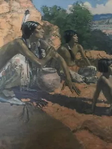 1930er - Robert Wesley Amick - Where The Sun Goes - signiert - Druck - 14”x28” - Bild 1 von 7