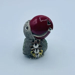 Artesania Rinconada Papagayo Toucan Uruguay Ceramic & Enamel Figure Red Beak #63 - Picture 1 of 6